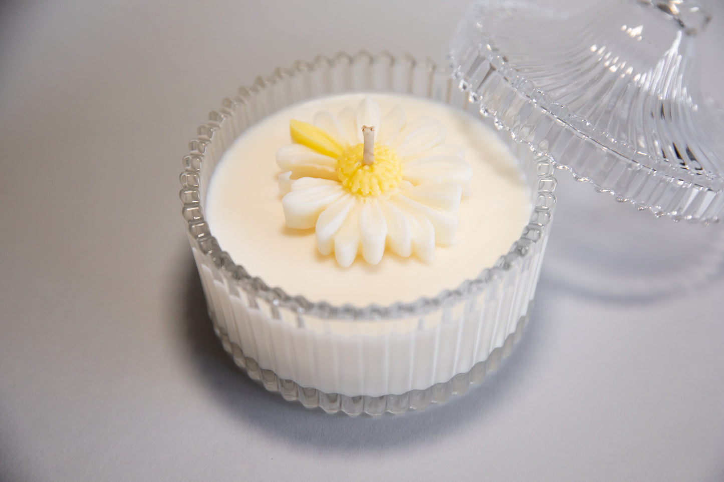 Flower Glass Soy Candle