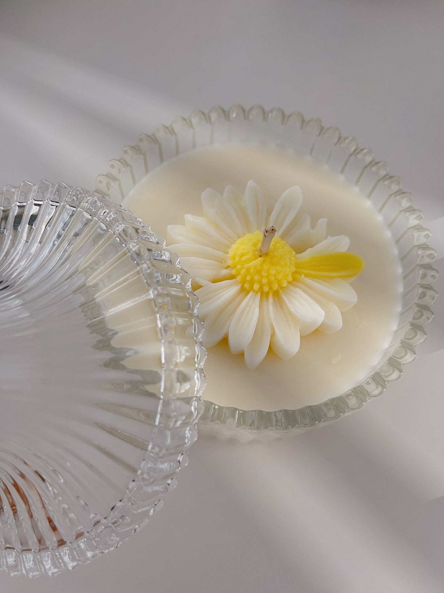 Flower Glass Soy Candle