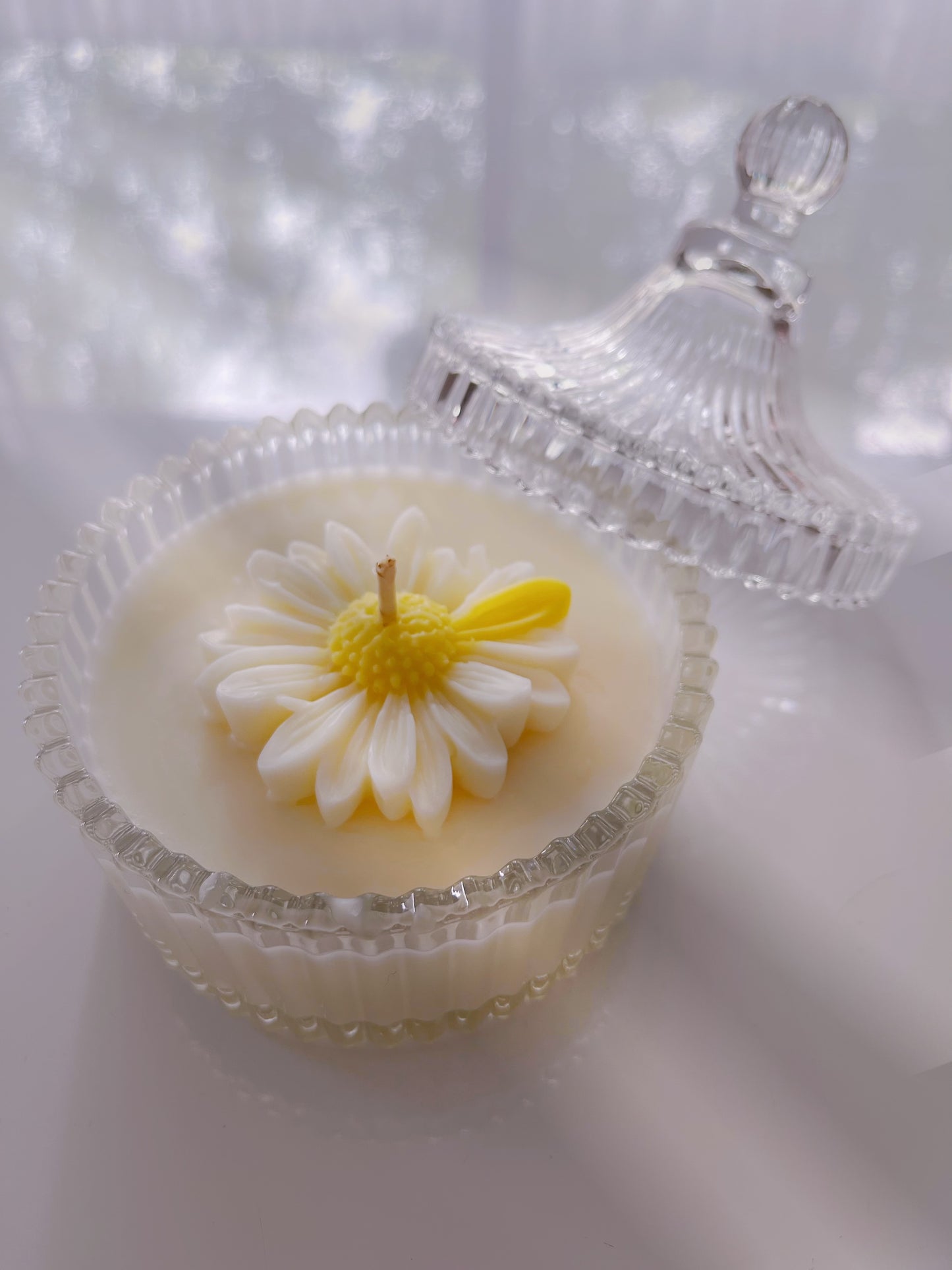 Flower Glass Soy Candle