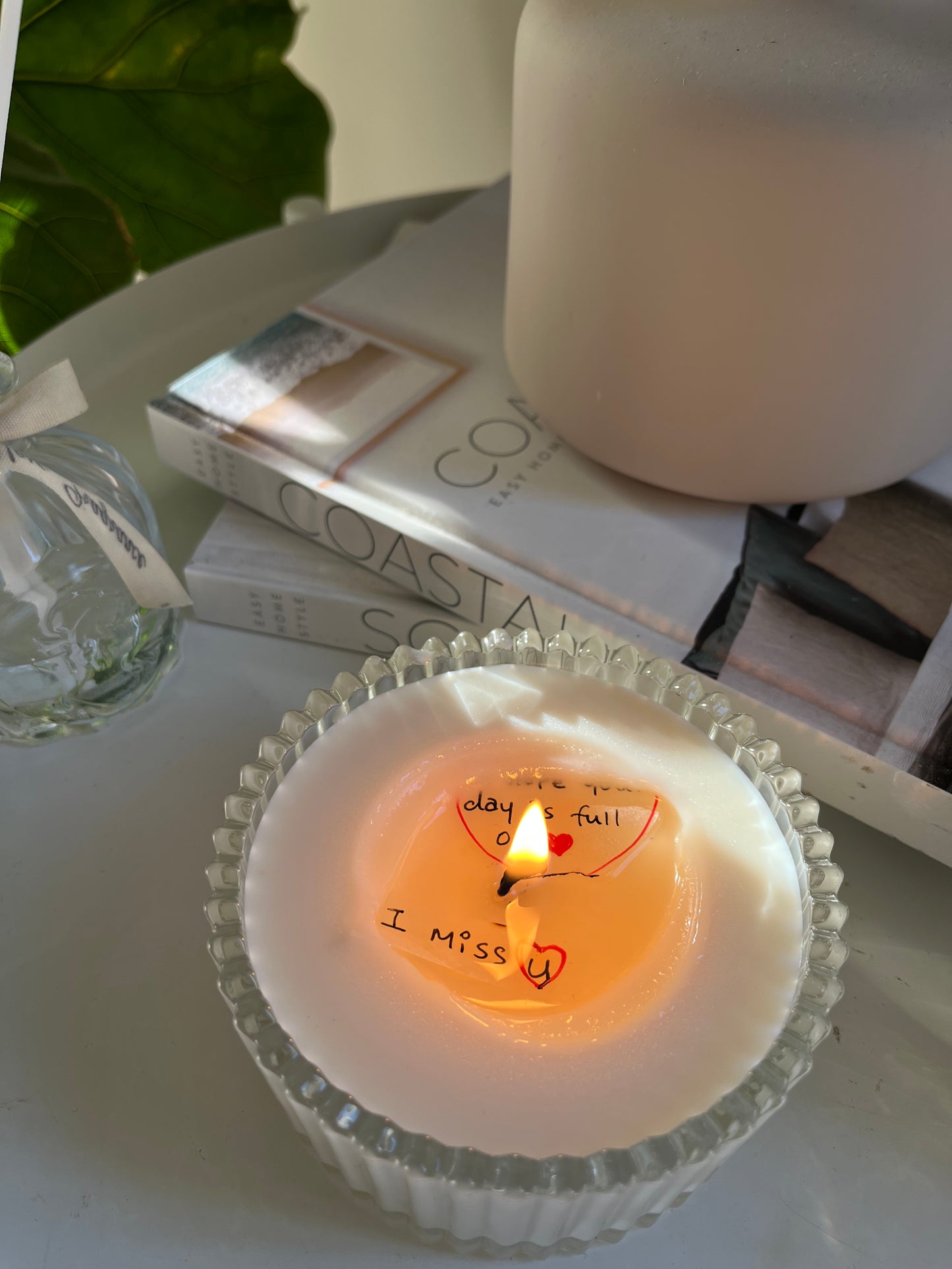 Hidden Message lValentine's Day Gift- Yurt cup candle